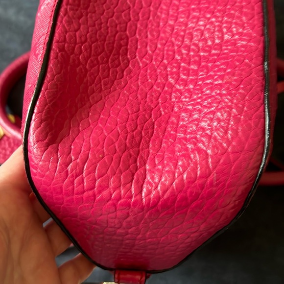 Burberry Orchard Grained Leather Satchel - Fuchsia (PINK) - Picture 7 of 11
